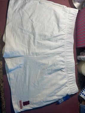 jcpenney White Athletic Shorts with Haribo Patch